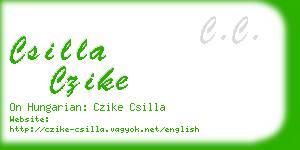 csilla czike business card